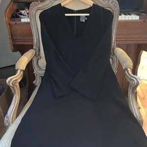 Black bell sleeved dress